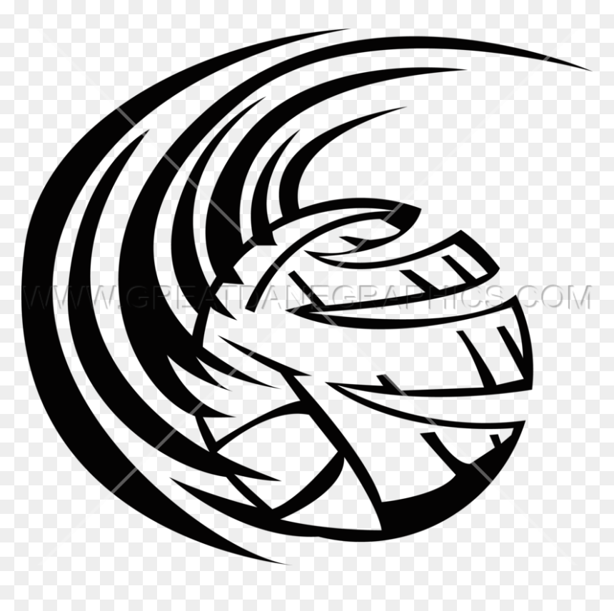 Volleyball Clipart Swoosh - Volleyball Swoosh Png, Transparent Png - swoosh png