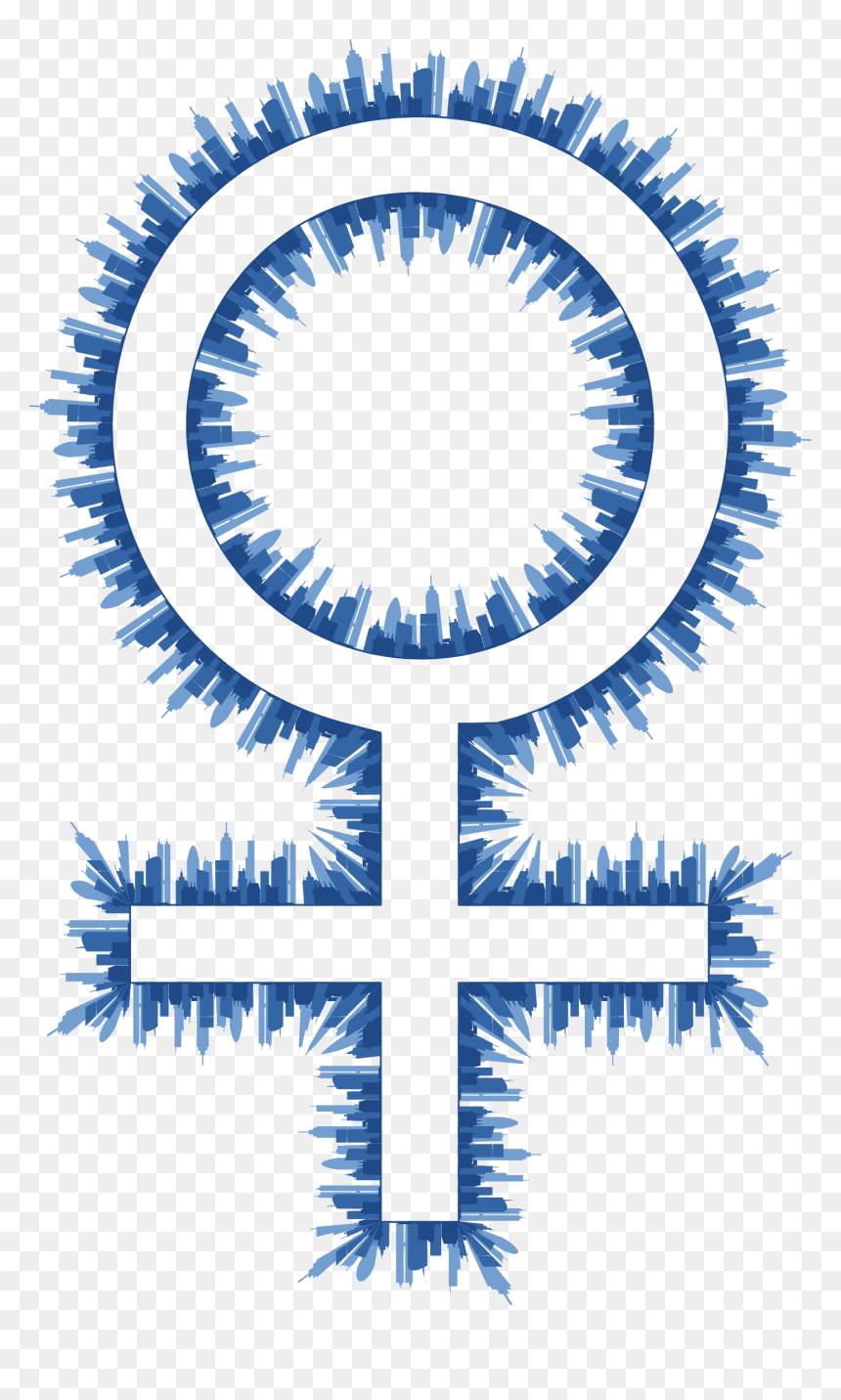 Skyline Female Symbol - Símbolo Horizonte, HD Png Download - female symbol png