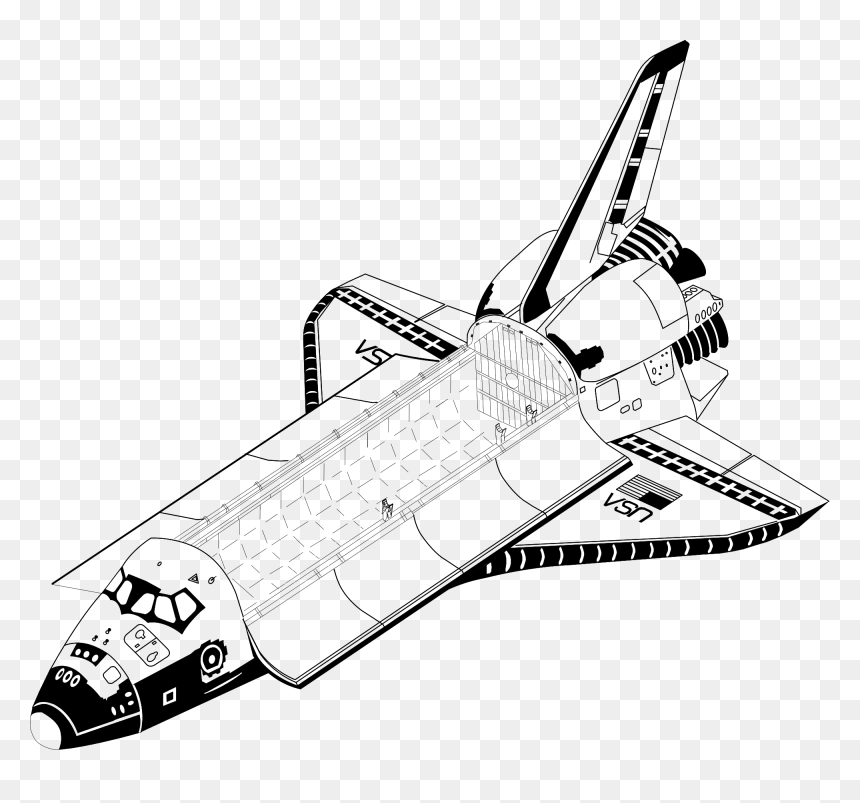 Space Shuttle And Soyuz , Png Download - Space Shuttle Diagram For Kids, Transparent Png - space shuttle png