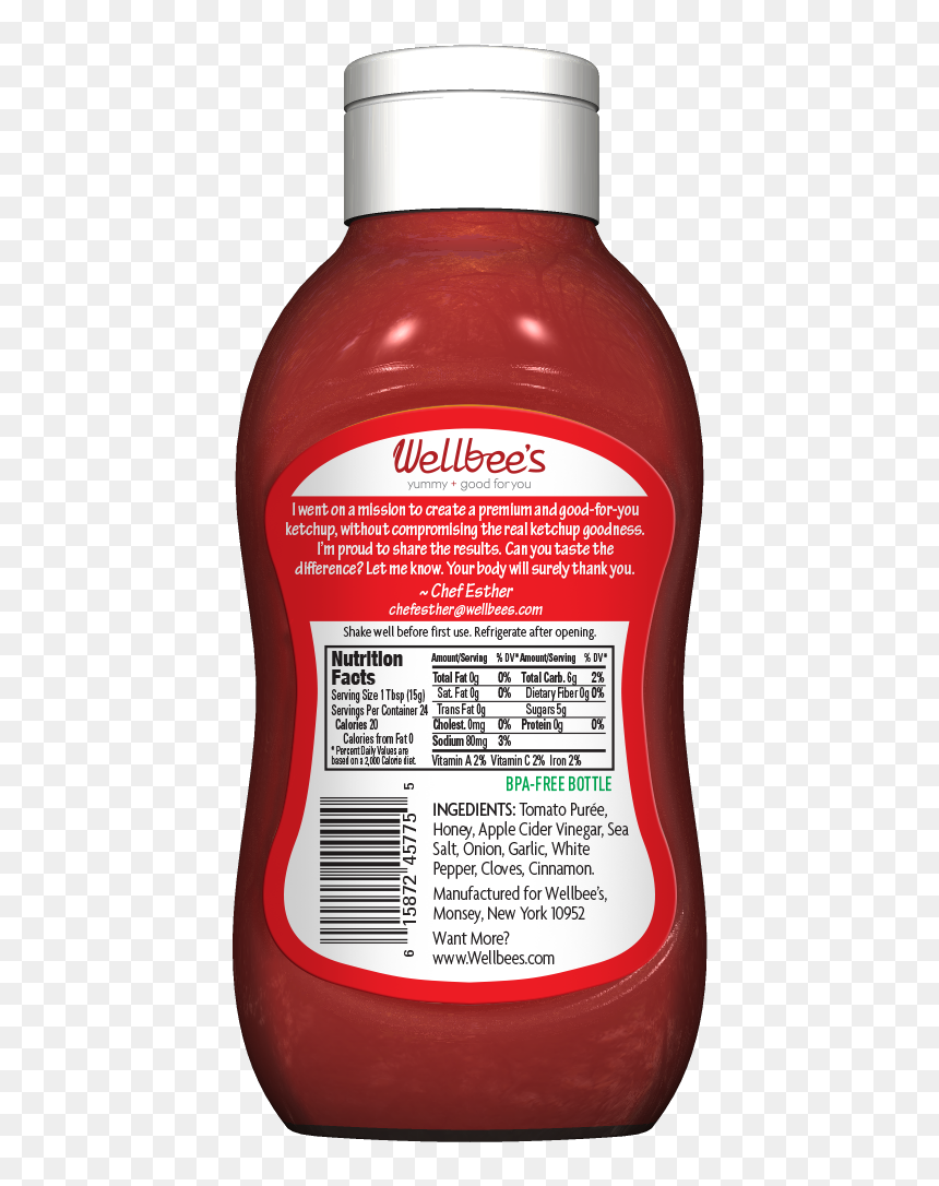 Transparent Nutrition Facts Label Png - Bottle, Png Download - ketchup png