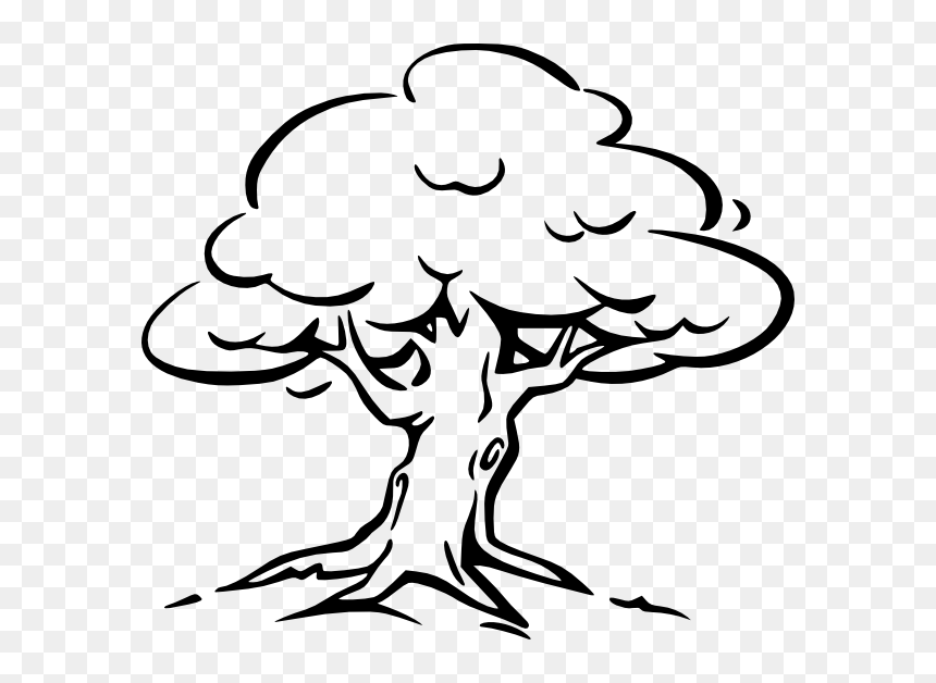 Thumb Image - Outline Picture Of Trees, HD Png Download - tree line png
