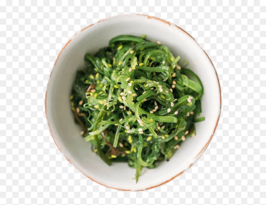 Bowl Of Seaweed With Sesame Seeds Clip Arts - Alga Marina Que Contienen Yodo, HD Png Download - seaweed png