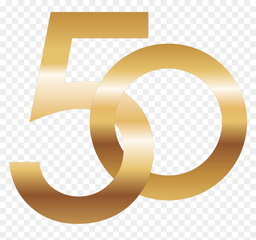 50 Number Png Image - Number 50 Gold Png, Transparent Png - 50% off png