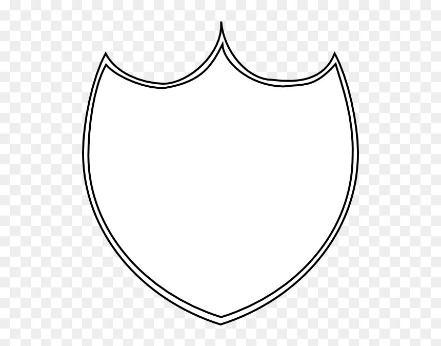 Shield Outline Clip Art - Circle, HD Png Download - shield outline png