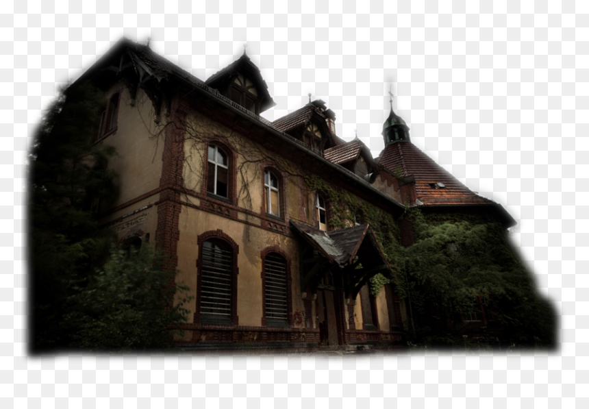 Spooky House Png, Transparent Png - mansion png