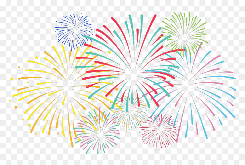 Clip Art Portable Network Graphics Transparency Vector - Clip Art Transparent Background Fireworks, HD Png Download - new year's png