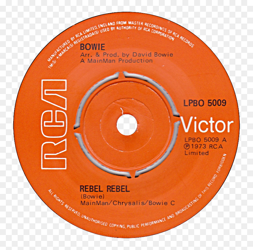 Rebel Rebel By David Bowie Uk Vinyl Pressing - Queen Bitch Bowie, HD Png Download - vinyl png