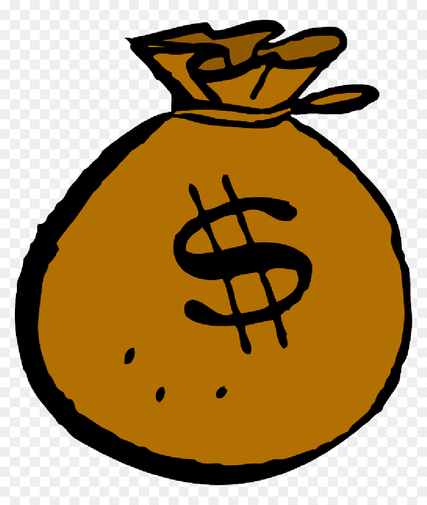 Coins Transparent Png Sticker - Green Money Bag Clipart, Png Download - money pile png