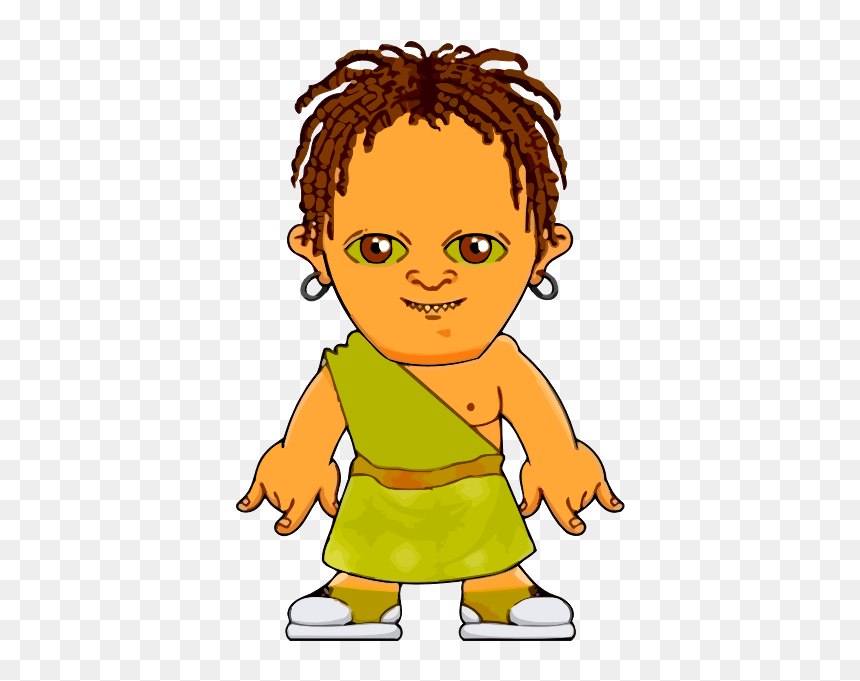 Dreadlocks Man - Ancient Rome Cartoon, HD Png Download - dreads png