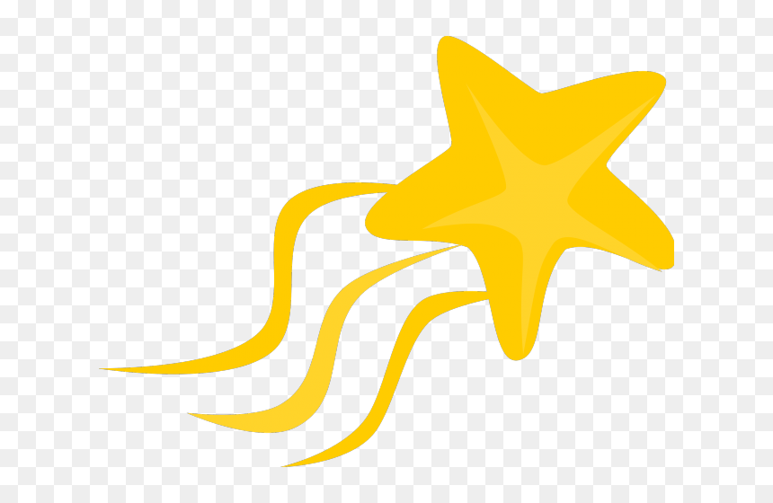 Shooting Star Png Transparent Background - Star Clip Art Free, Png Download - star png transparent background