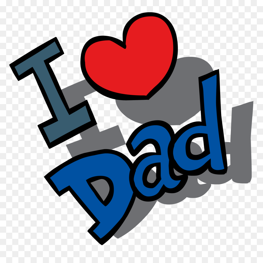 Happy Fathers Day Love Dad Clip Arts - Clip Art Transparent Fathers Day, HD Png Download - dad png