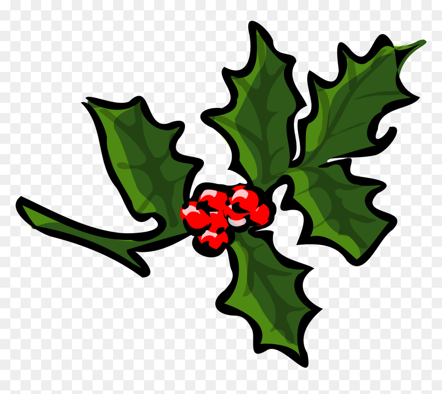 Holly Branch Clip Arts - Holly Clip Art, HD Png Download - holly border png