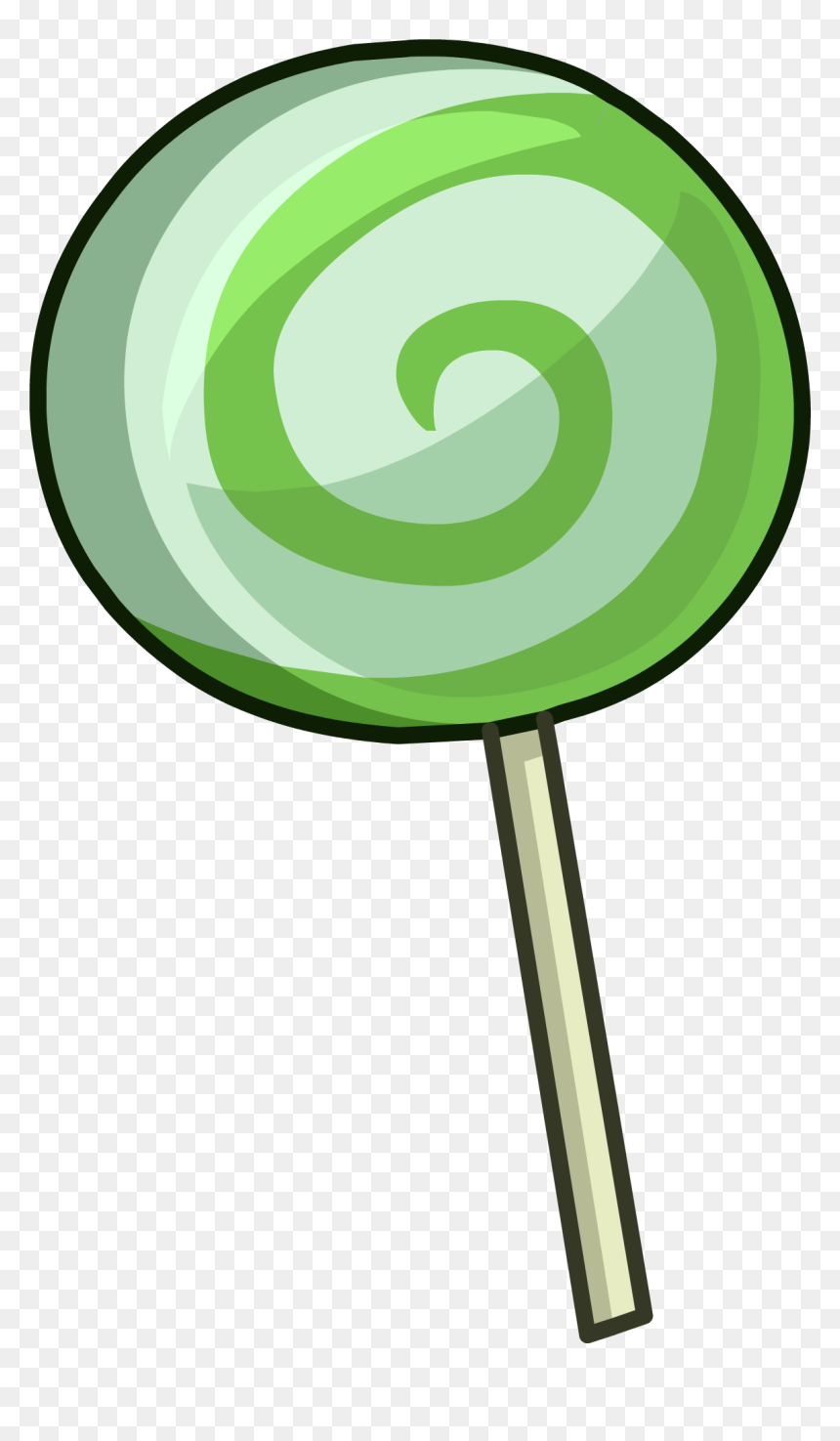 Club Penguin Rewritten Wiki - Green Lollipop Clipart, HD Png Download - lollipop png