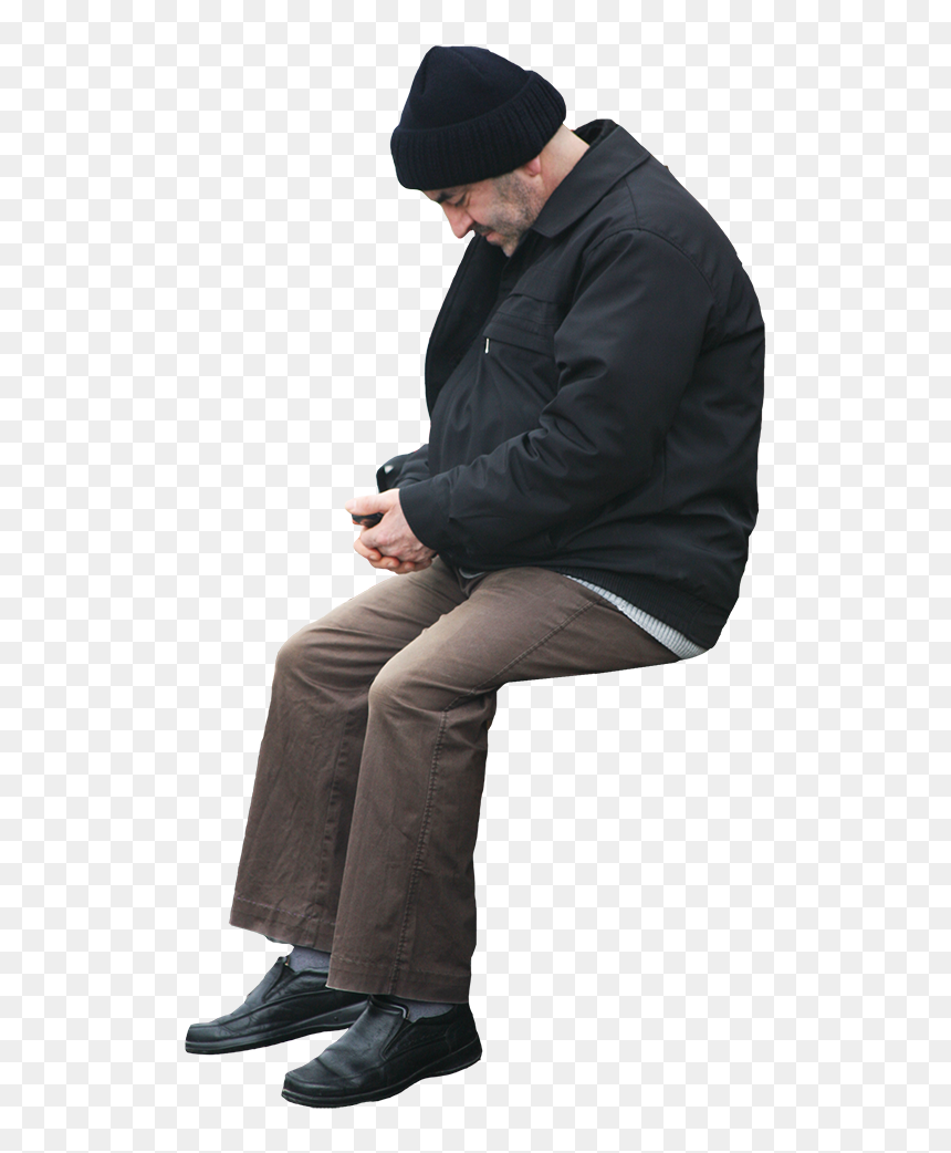 Sitting Furniture Chair Woman Silhouette - Man & Woman Sitting Png, Transparent Png - man sitting png