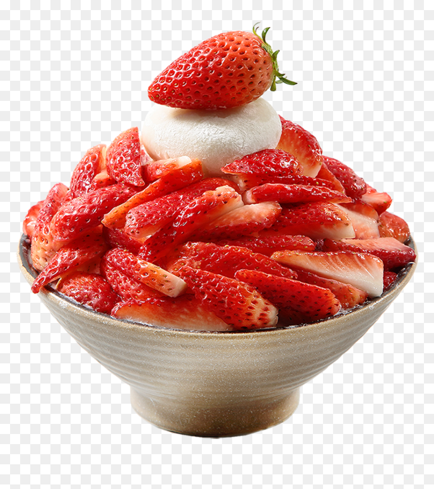 Fresh Strawberry Falling Snow , Png Download - Food, Transparent Png - falling snow png