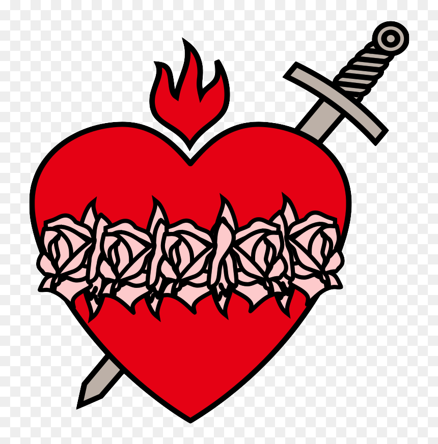 Transparent Wedding At Cana Clipart - Immaculate Heart Of Mary Logo, HD Png Download - real heart png