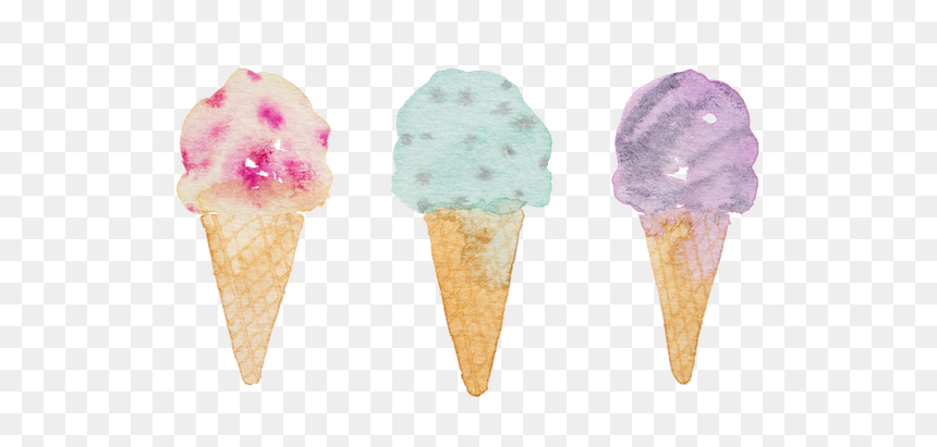 Icecream, HD Png Download - watercolor texture png