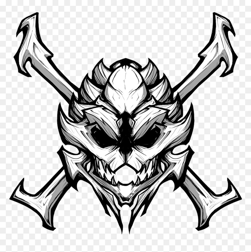 Badass Pngs Of Skulls Free Badass S Of Skulls - Lion Skull And Crossbones, Transparent Png - skulls png