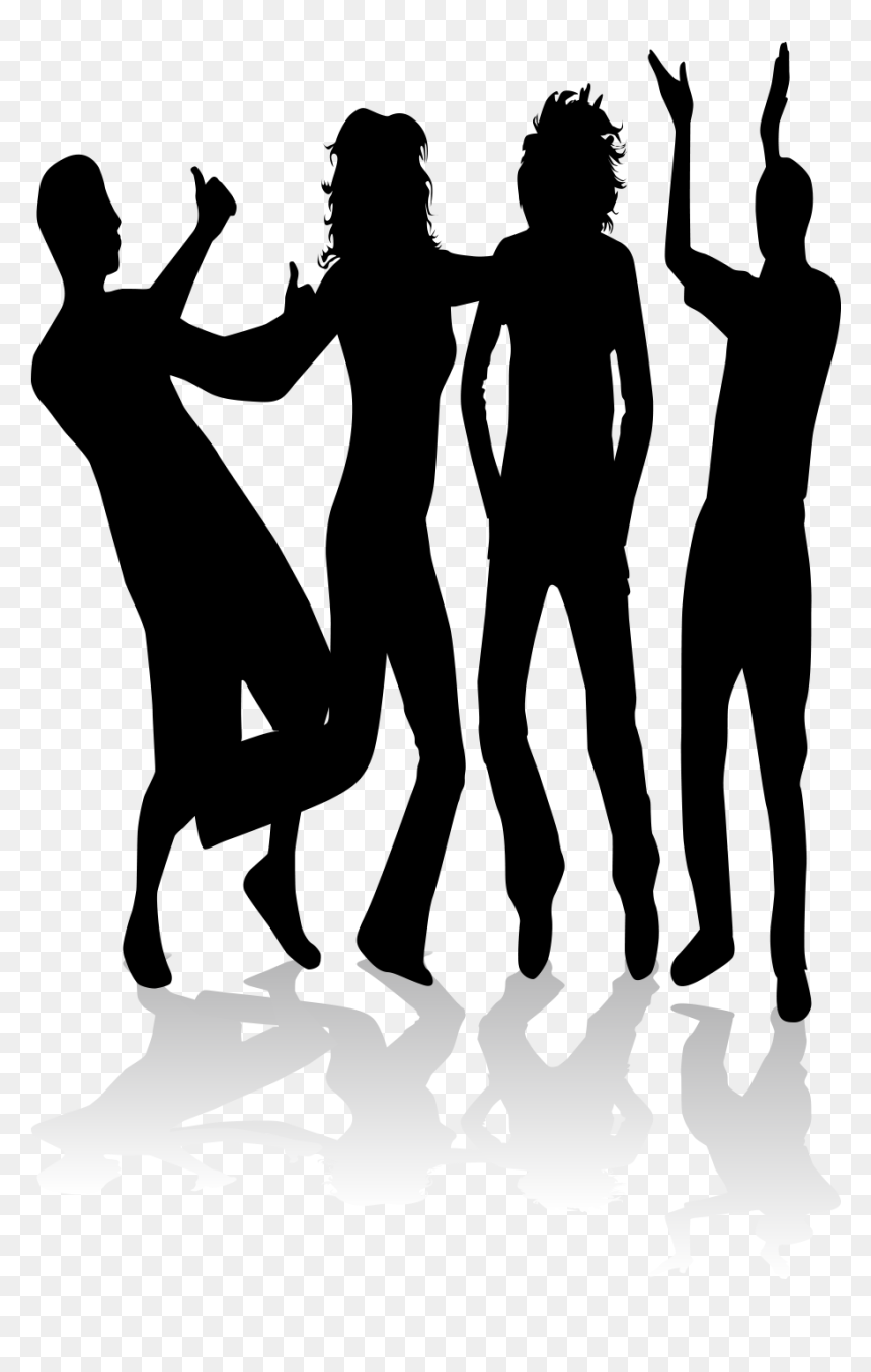 People Dancing Silhouette Png, Transparent Png - dancer silhouette png