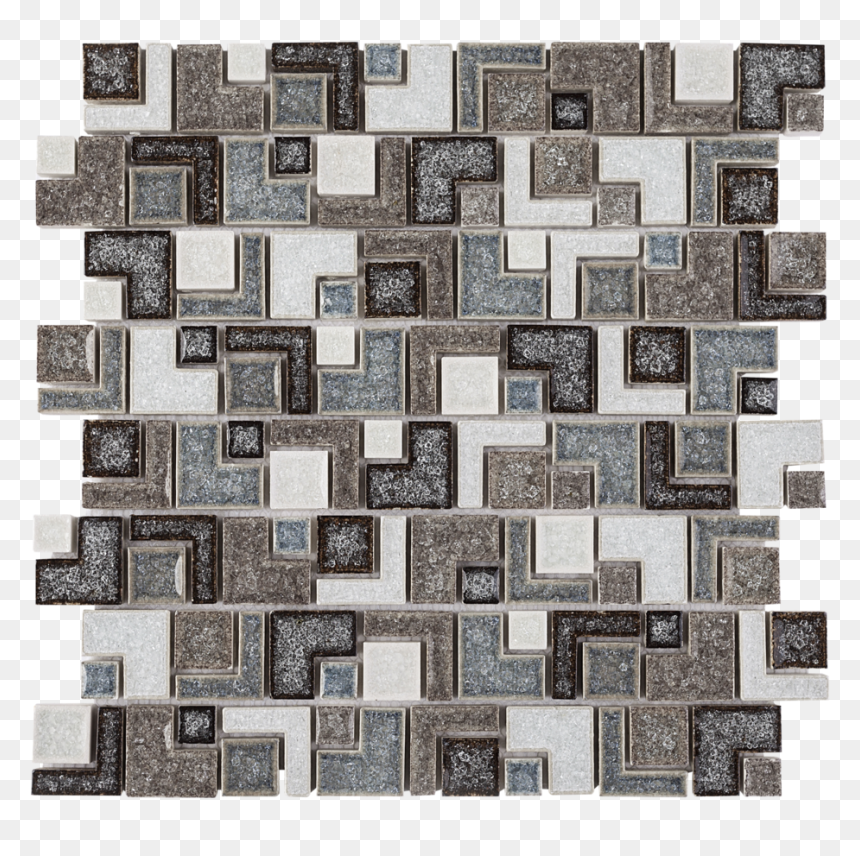 Rpc-13 Brown & Green Cracked Glass Maze Random Mosaic, HD Png Download - cracked glass transparent png