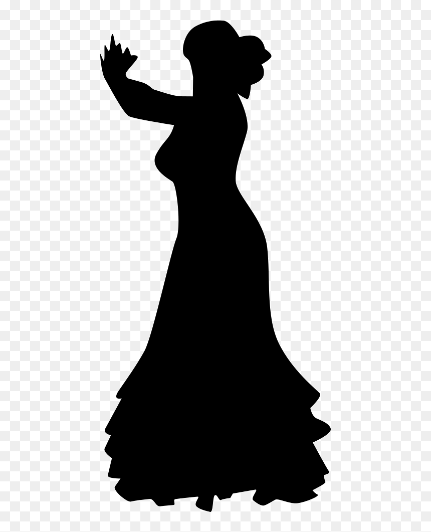 Flamenco Female Dancer Silhouette - Dance, HD Png Download - dancer silhouette png
