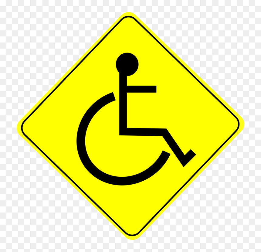 Triangle,area,text - Wheelchair Caution, HD Png Download - caution sign png