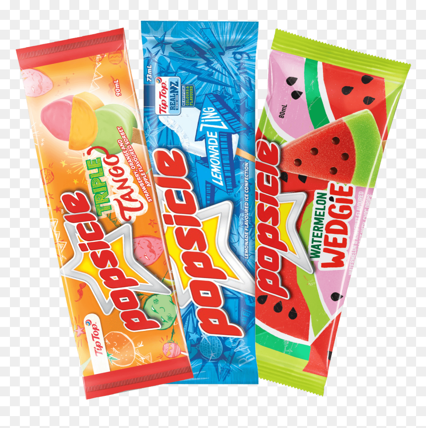 Tip Top Ice Cream Popsicle , Png Download - Watermelon, Transparent Png - popsicle png