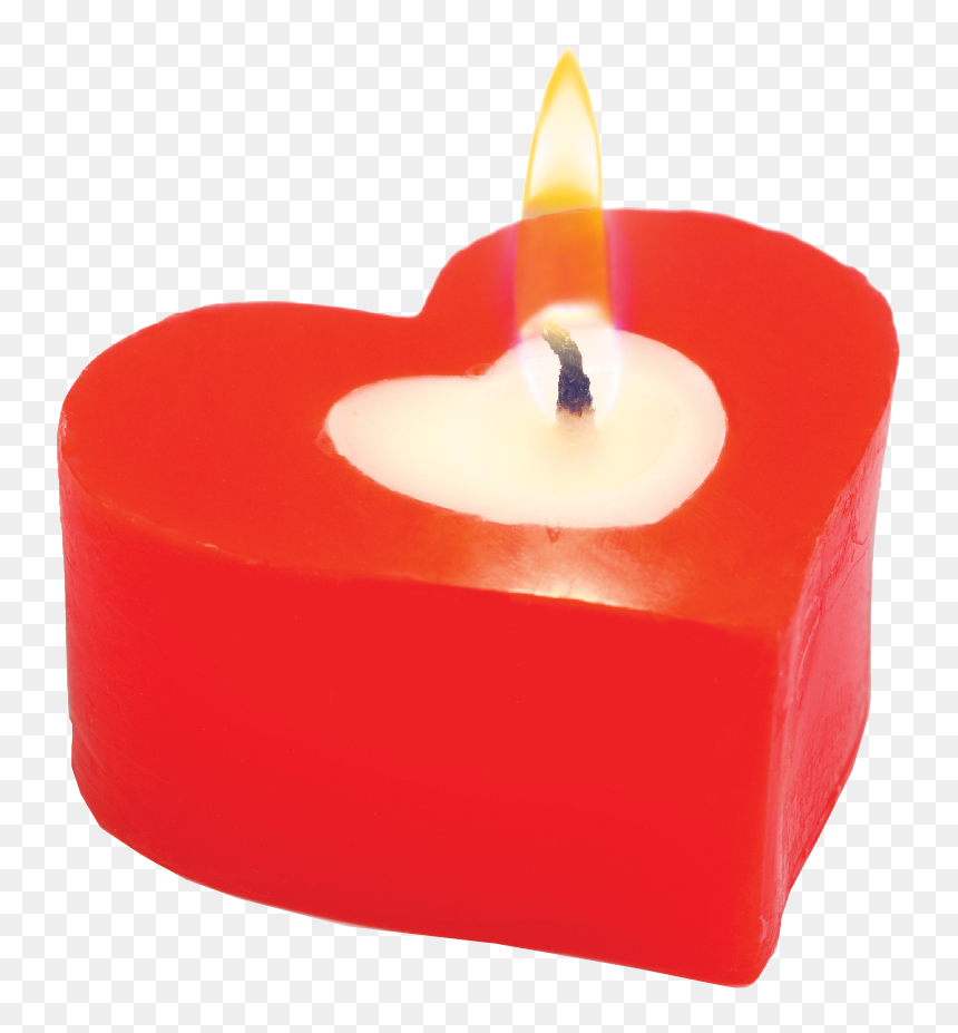Heart Shaped Candles Png - Heart Shape Candle Png, Transparent Png - candles png