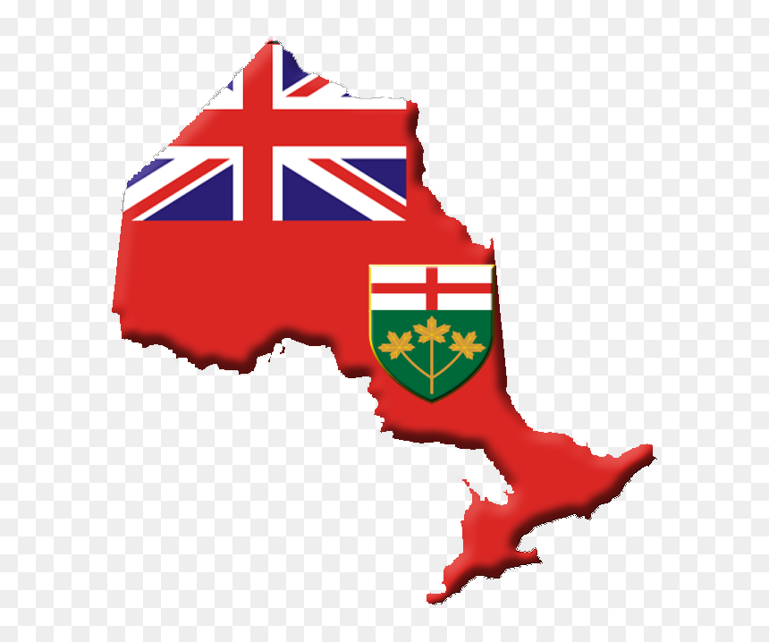Ontario Flag Contour - Queens Birthday New Zealand, HD Png Download - canadian flag png