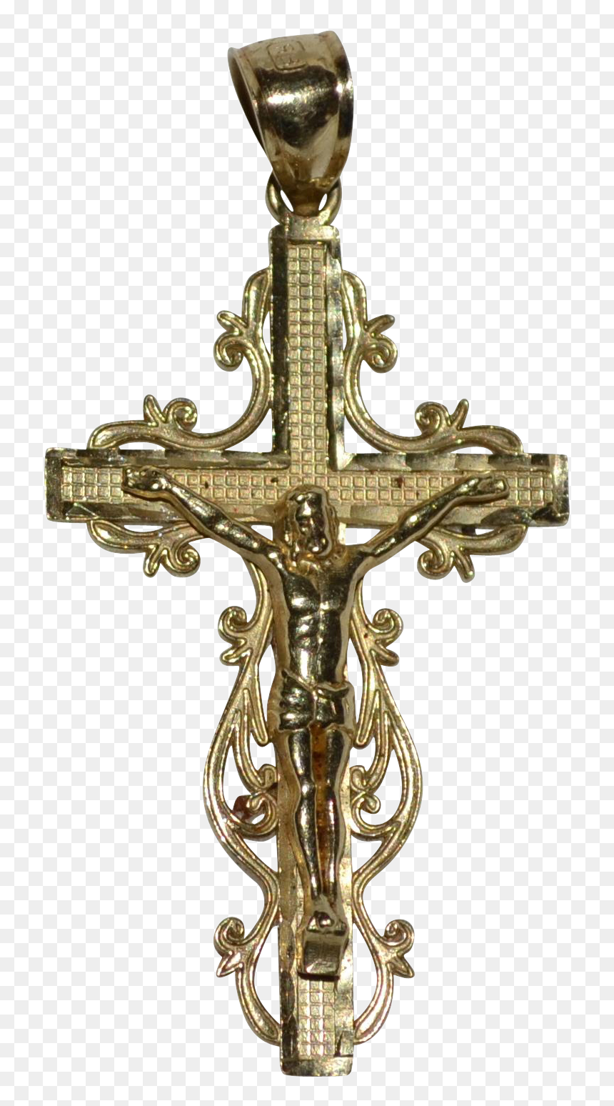 Ornate Cross Png - Cross, Transparent Png - gold cross png