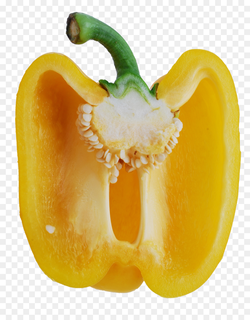Half A Yellow Pepper, HD Png Download - chili pepper png