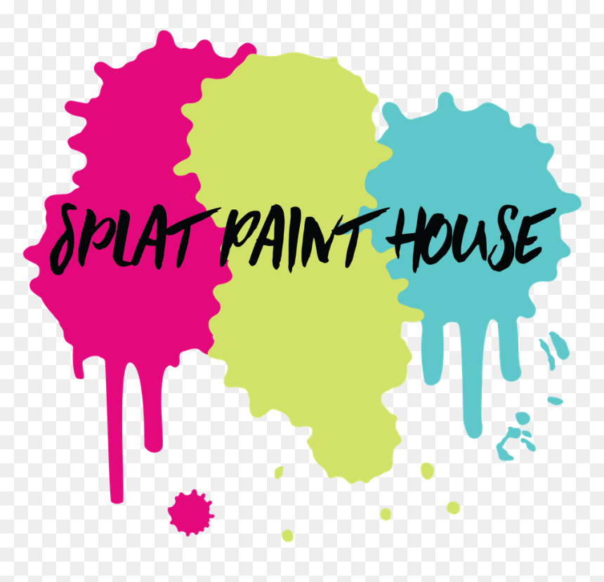 Splat Paint House Logo Png, Transparent Png - paint splat png