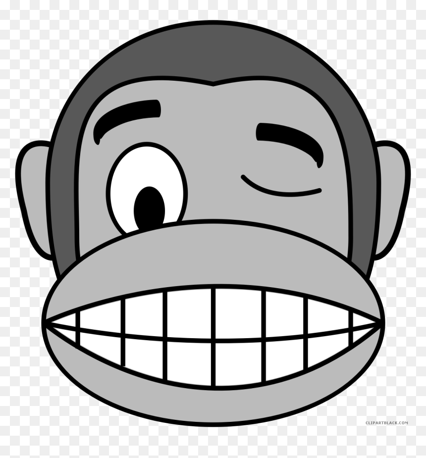 Transparent Emoji Clip Art - Monkey Emoji, HD Png Download - scared face png