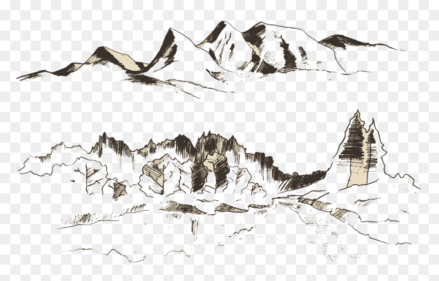 Transparent Mountain Range Png - Vector Graphics, Png Download - mountain range png