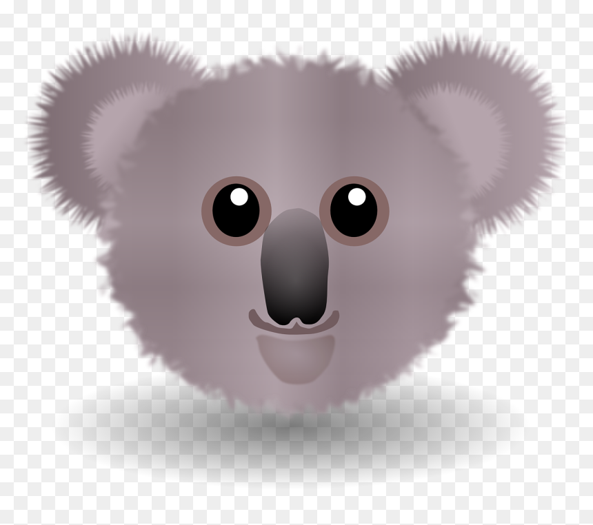 Transparent Bear Face Png - Cartoon Koala Face, Png Download - koala png