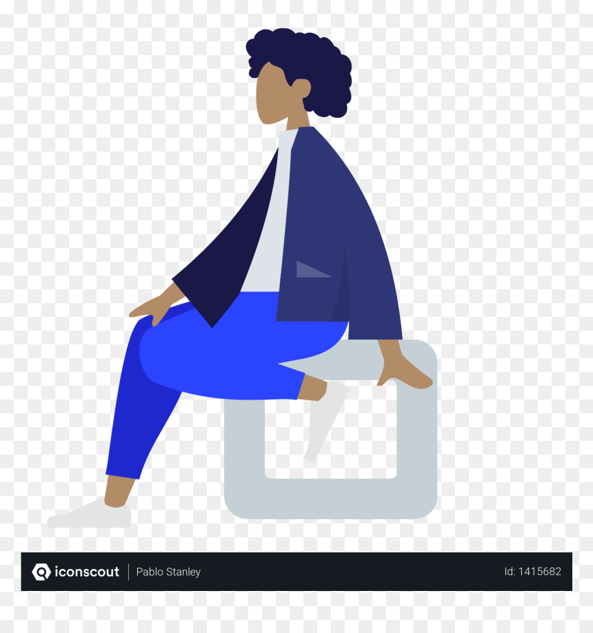 Web Design, HD Png Download - woman sitting png