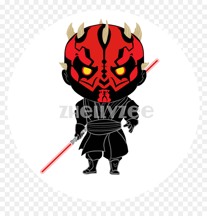 Darth Maul Pillow Plush - Darth Maul Cartoon, HD Png Download - darth maul png