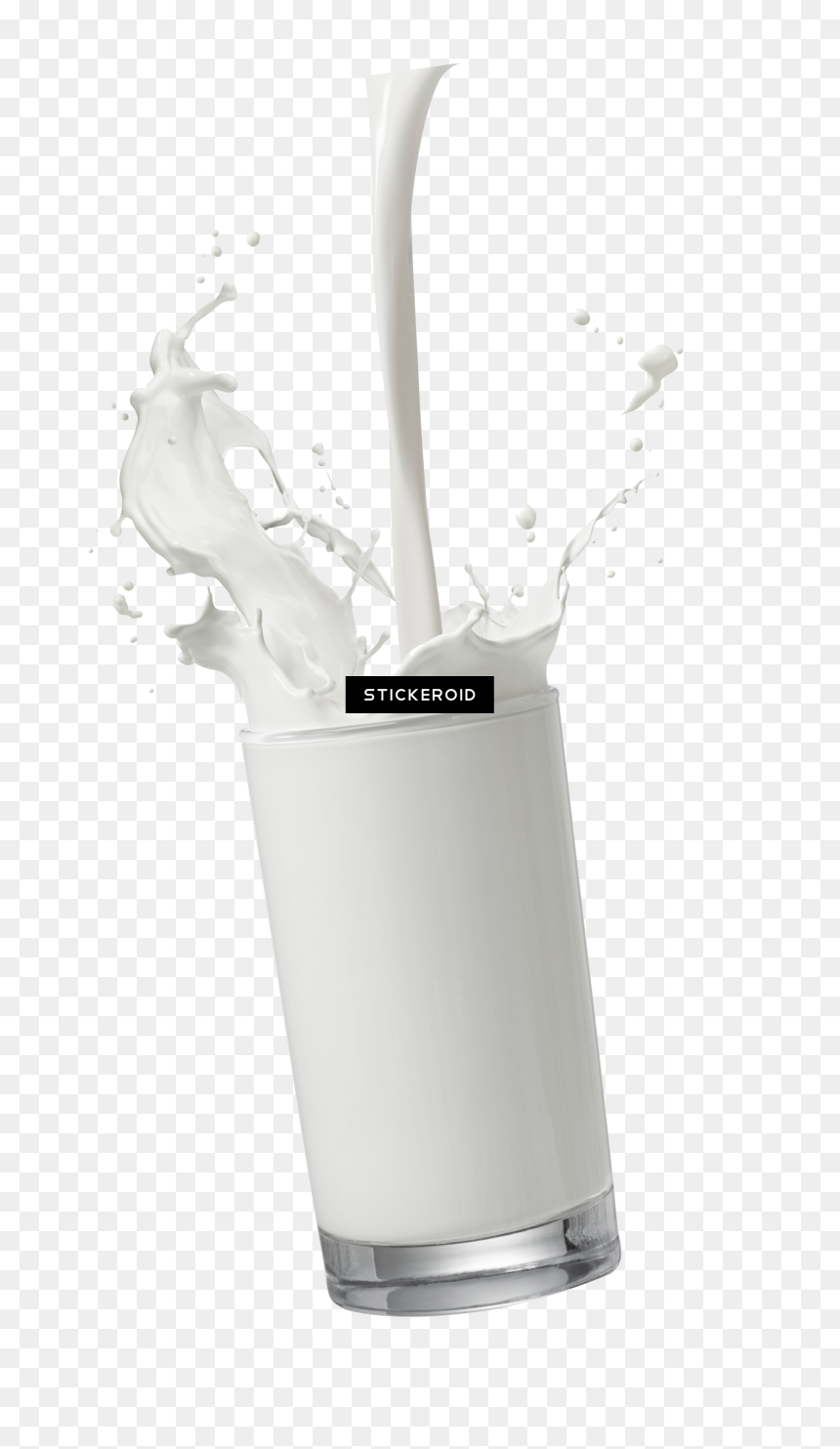 Evoshake Meal Replacement Shake Strawberry Sensation - Transparent Glass Of Milk, HD Png Download - milk splash png