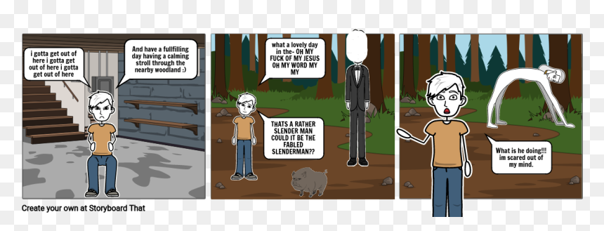 Cartoon, HD Png Download - slenderman png
