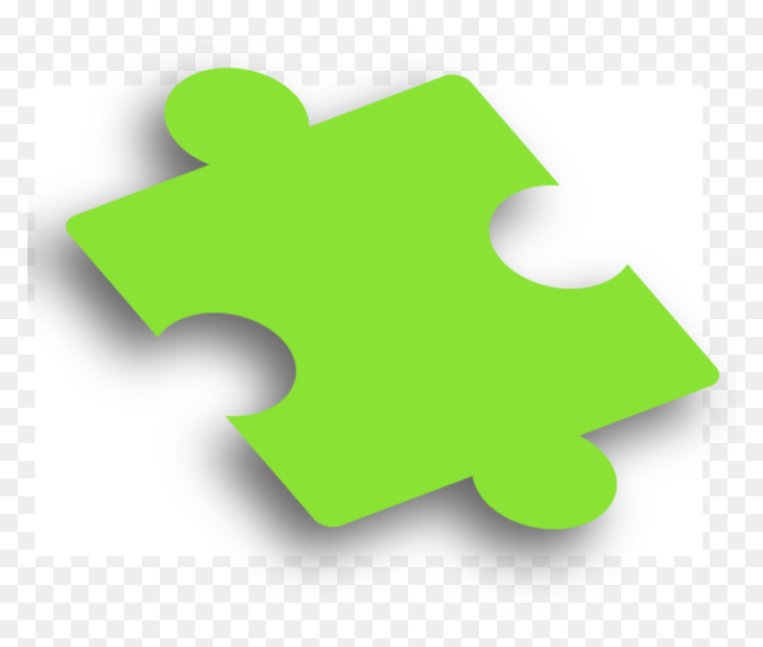Green Puzzle Piece Png Clip Arts - Colorfulness, Transparent Png - puzzle piece png