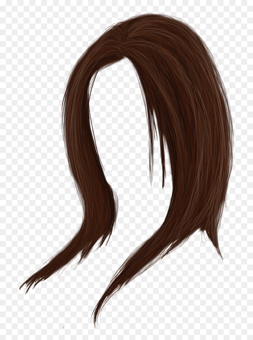 Woman With Brown Hair Png - Woman Hair Png, Transparent Png - men hair png