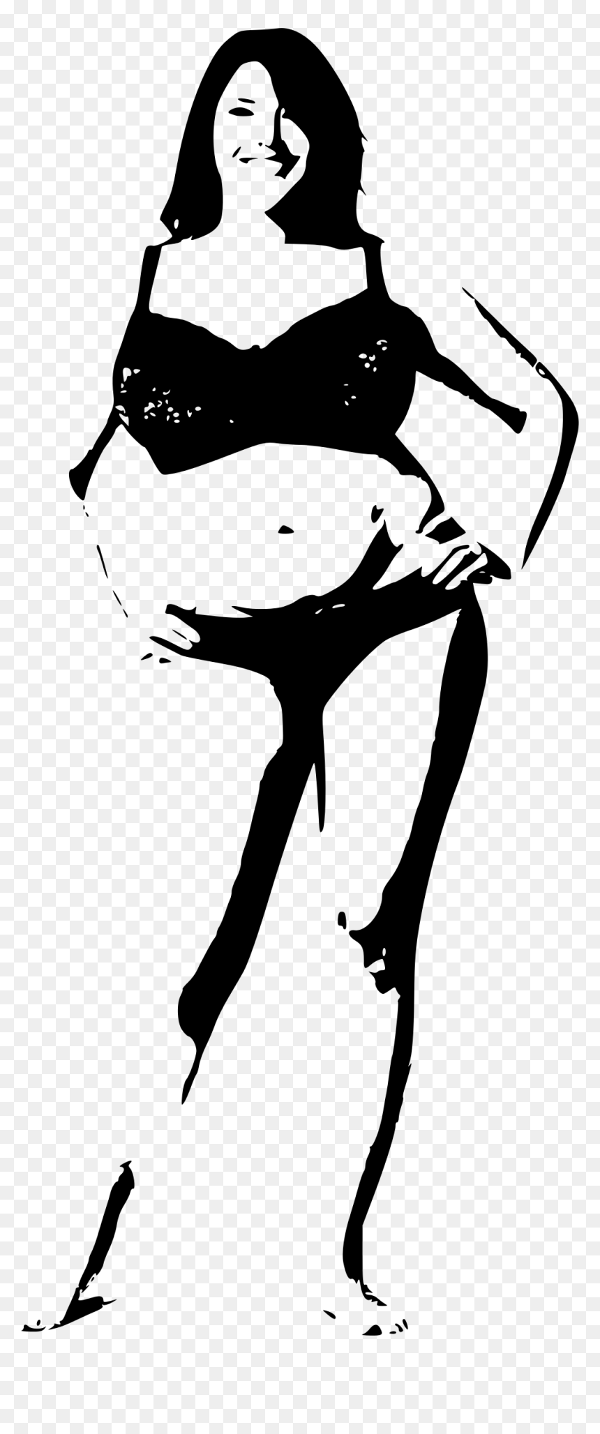 Model B Clip Arts, HD Png Download - black model png