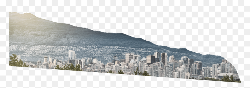 Mountain Range 1 Header Layer - Queen Elizabeth Park, British Columbia, HD Png Download - mountain range png