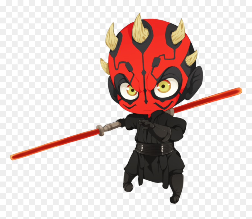 Darth Maul By *kibzy - Star Wars Darth Maul Chibi, HD Png Download - darth maul png