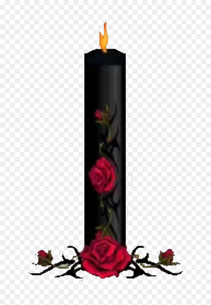 Gothic Candles Png - Candle And Roses Transparent, Png Download - candles png