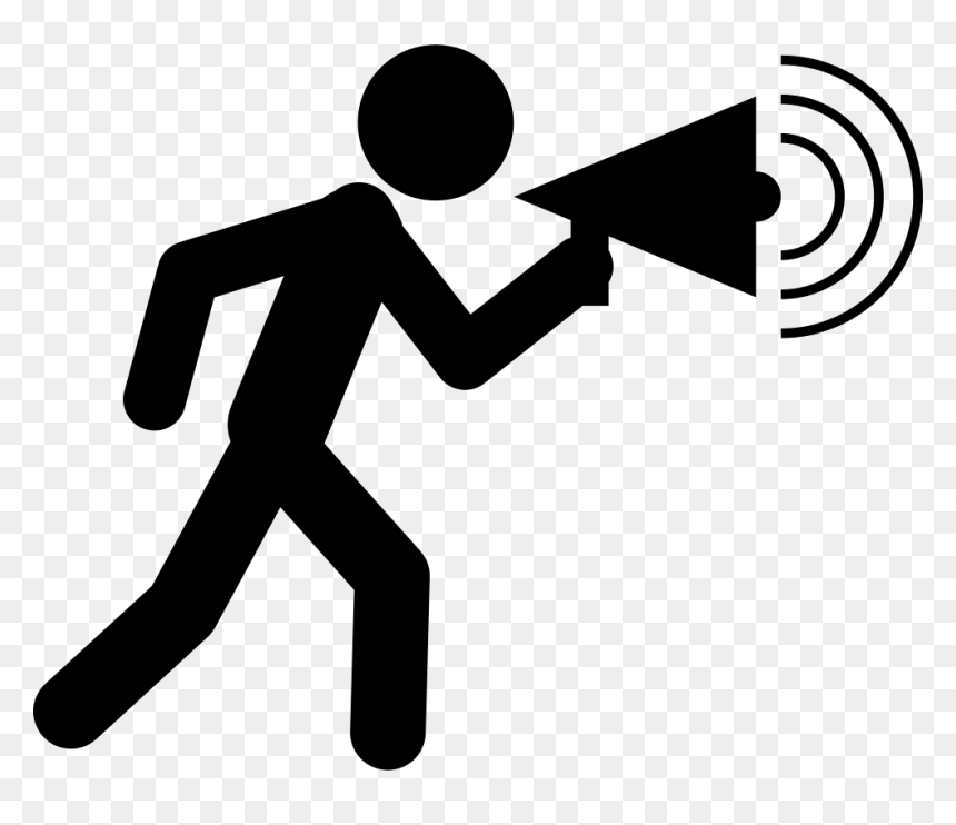 Man Walking Talking By A Speaker - Active Citizenship Clipart, HD Png Download - man walking png