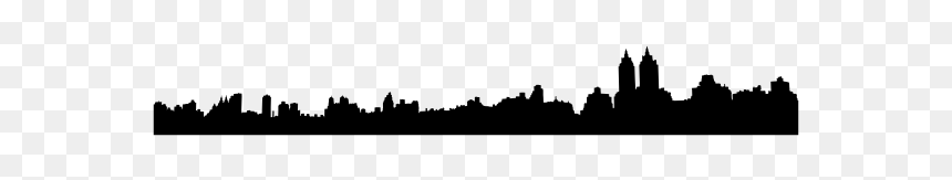 New York Central Park Skyline Silhouette - Silhouette, HD Png Download - new york skyline silhouette png