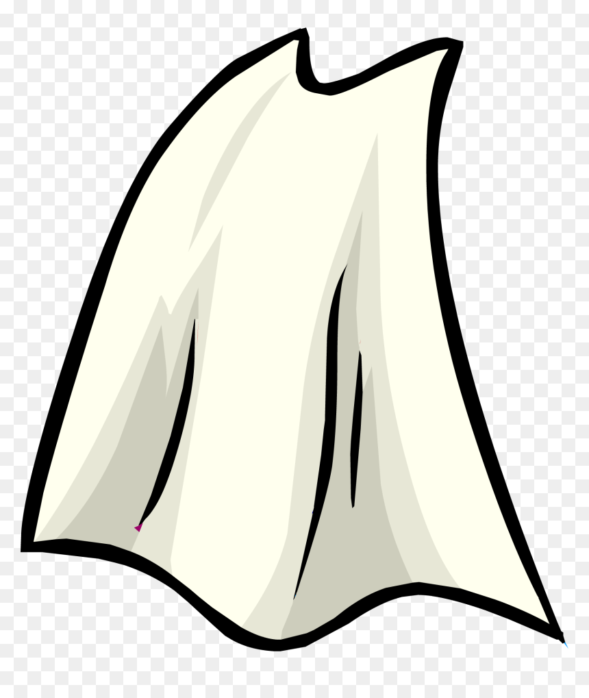 Club Penguin Rewritten Wiki - Cape Black And White, HD Png Download - cape png