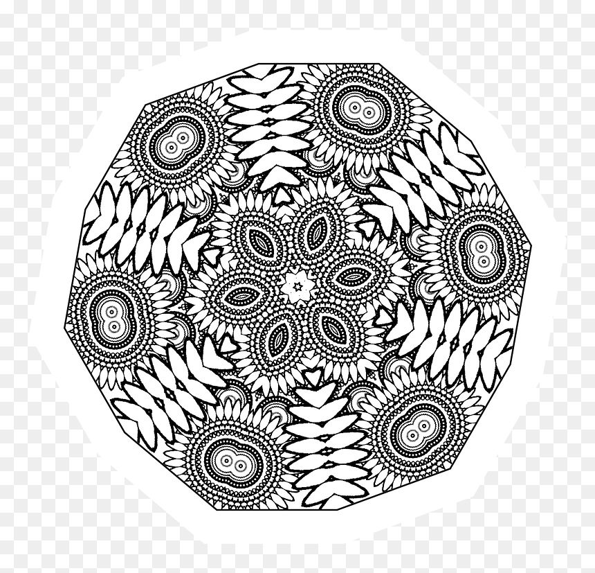 Mandala, HD Png Download - confetti png transparent