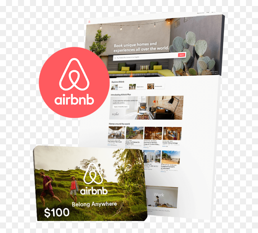 Airbnb Logo Website Cosistency - Airbnb, HD Png Download - airbnb logo png